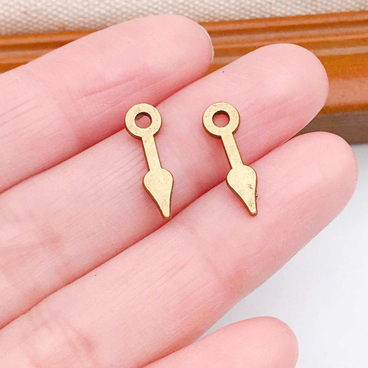 Винтажный зеленый европейский кулон-часы с шестеренками, ожерелье, шарм, компоненты